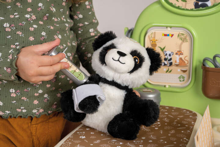 Smoby Tierarzt Klinik mit Panda Kuscheltier